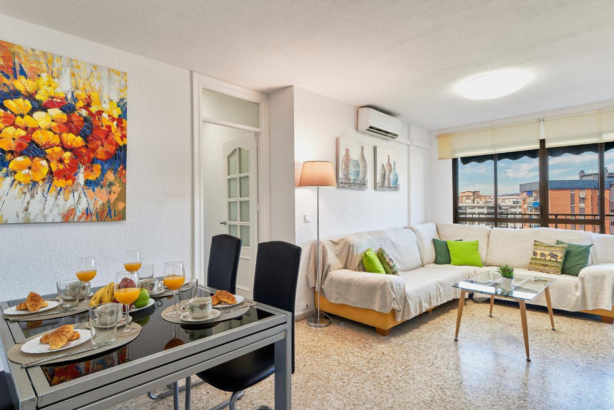 Luminoso Apartamento/ 5 Minutos De La Playa Malaga Bagian luar foto